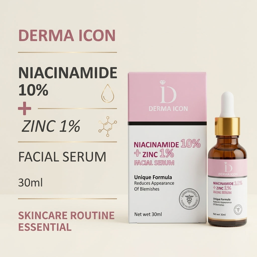 Derma Icon Niacinamide 10% + Zinc 1% Facial Serum – 30ml