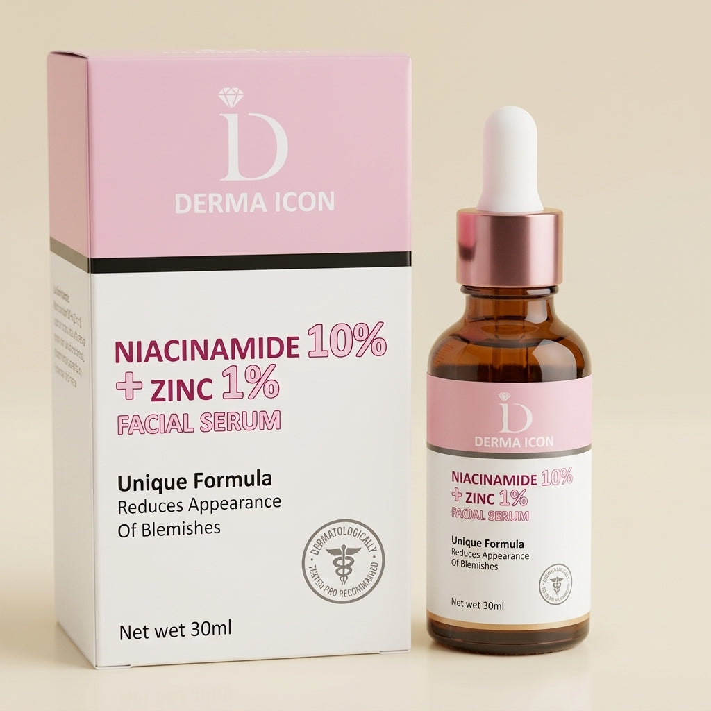Derma Icon Niacinamide 10% + Zinc 1% Facial Serum – 30ml