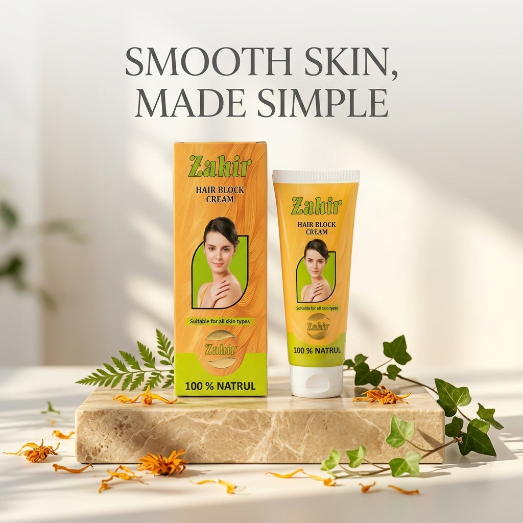Zahir Hair Block Cream – Gentle Hair Removal Cream for Smooth, Soft Skin