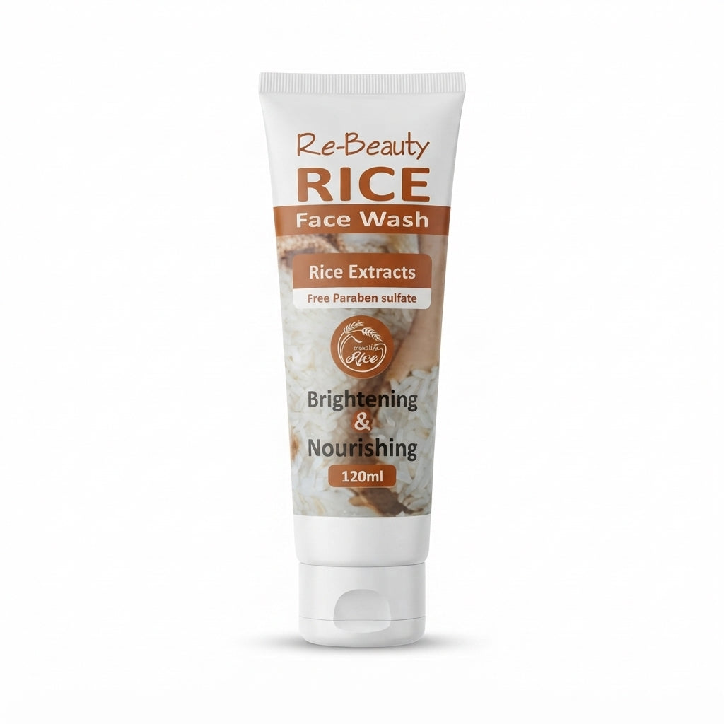 Re-Beauty Rice Extracts Brightening & Nourishing Face Wash – 120ml
