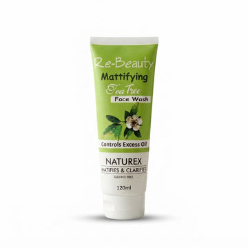 Re-Beauty Mattifying Tea Tree Face Wash – Oil Control & Clarifying Cleanser, 120ml