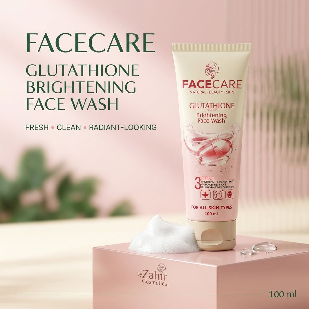 Facecare Glutathione Brightening Face Wash 100ml – Daily Facial Cleanser