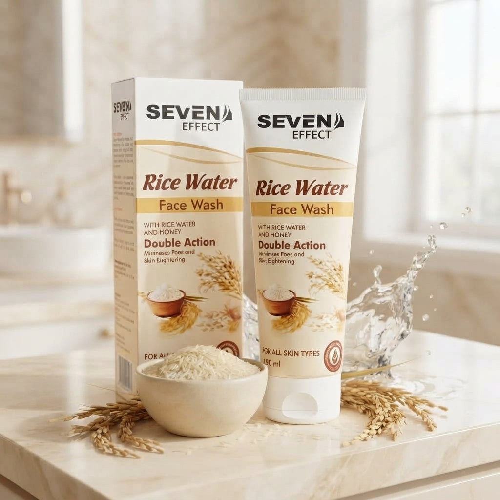 Seven Effect Rice Water Face Wash – Gentle Daily Cleansing & Radiance Care