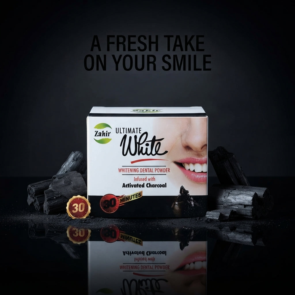 Zahir Whitening Dental Powder with Activated Charcoal – Fresh Smile Care