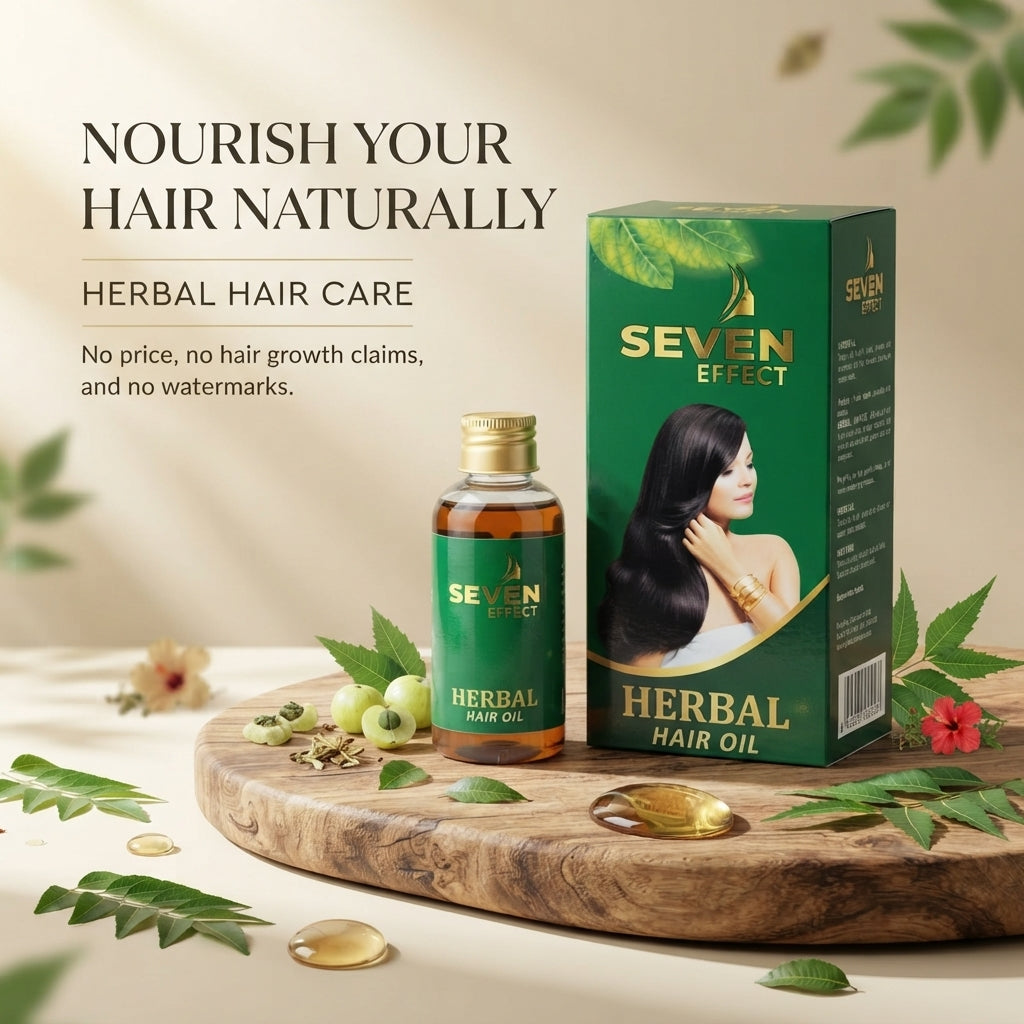Seven Effect Herbal Hair Oil – Nourishing Hair & Scalp Care