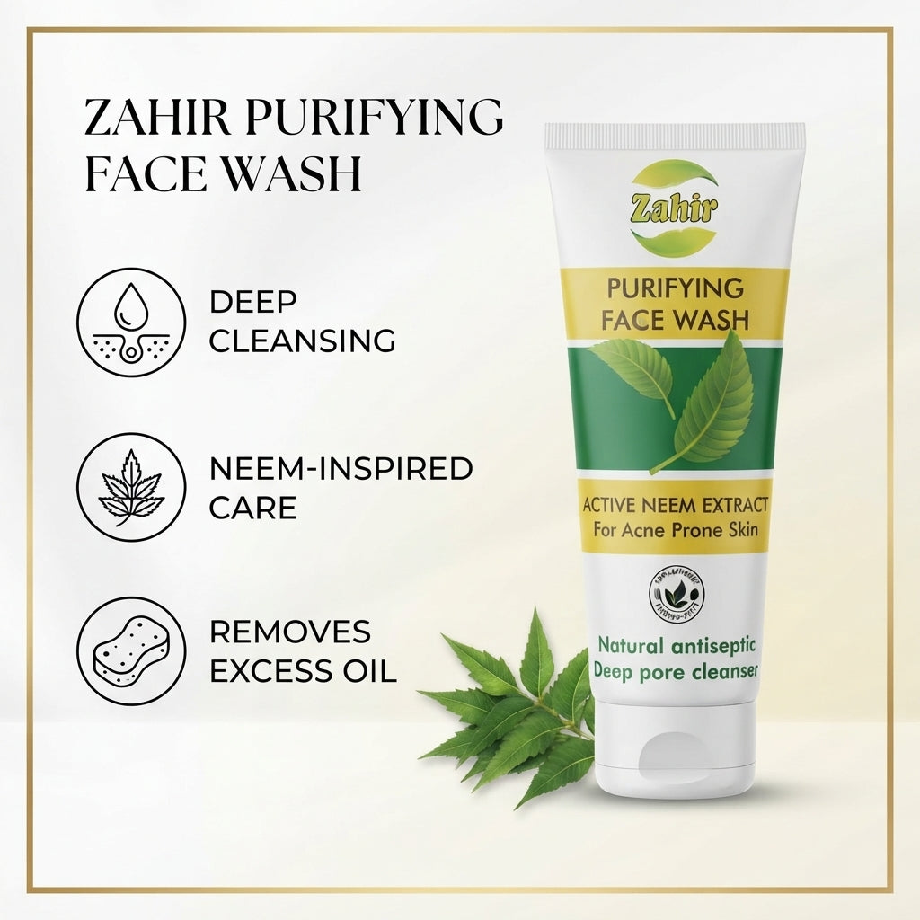 Zahir Purifying Face Wash  – Deep Pore Cleansing for Fresh, Clear-Looking Skin