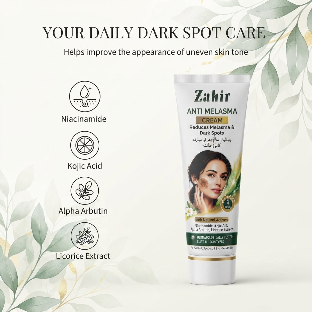 Zahir Anti Melasma Cream – Dark Spot & Uneven Skin Tone Care