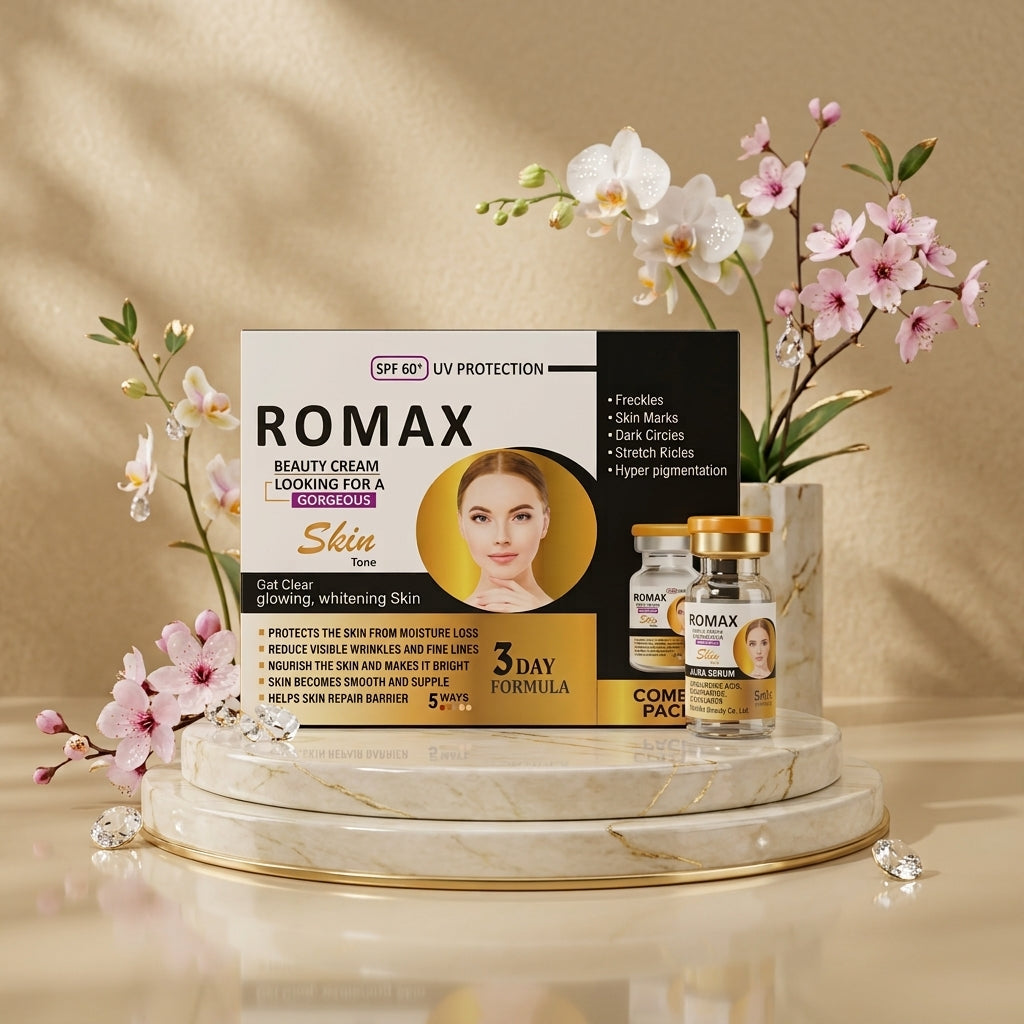 ROMAX Skin Tone Beauty Cream SPF 60+ – Skin Brightening & Moisturizing Cream