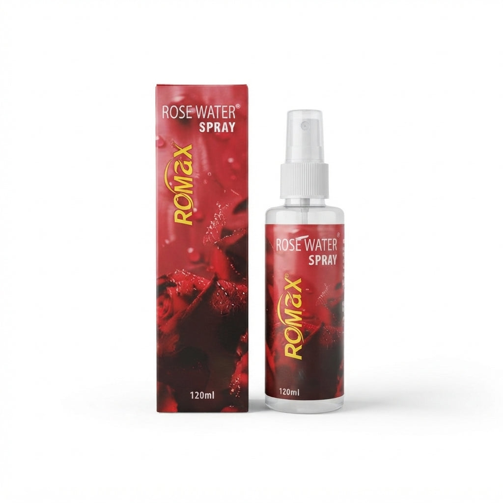 Romax Rose Water Spray – Refreshing Facial Mist (120ml)