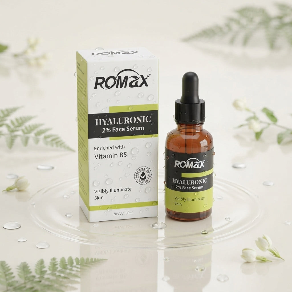 Romax Hyaluronic 2% Face Serum with Vitamin B5 – 30ml