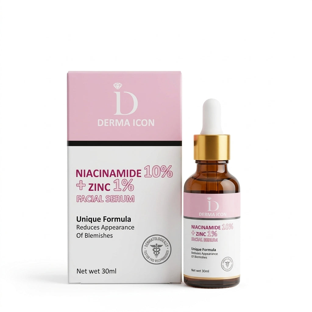 Derma Icon Niacinamide 10% + Zinc 1% Facial Serum – 30ml