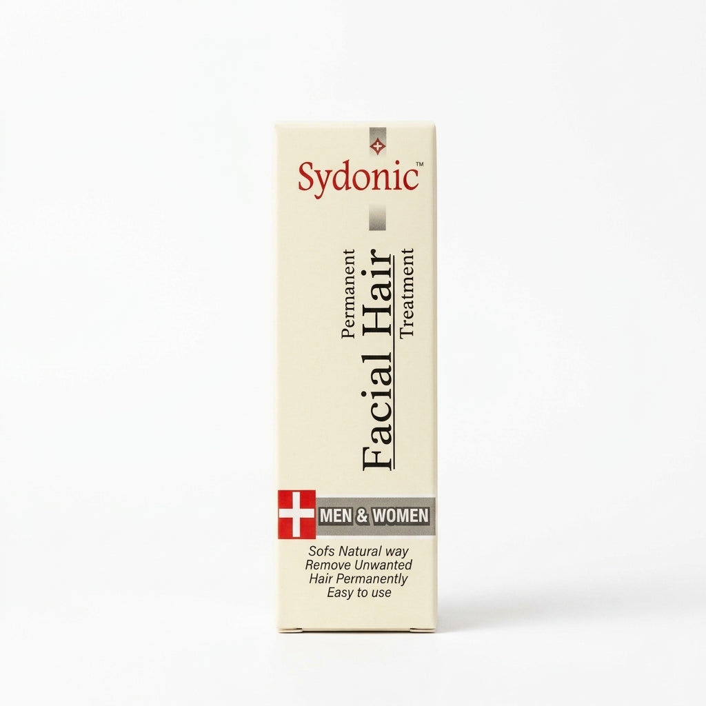 Sydonic Permanent Facial Hair Removal Cream – Easy Hair Removal for Men & Women
